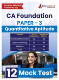 Ca Foundation Paper 3 : Quantitative Aptitude Book 2024 | Bussiness Mathematics, Logical Reasoning & Statistics  12 FullLength