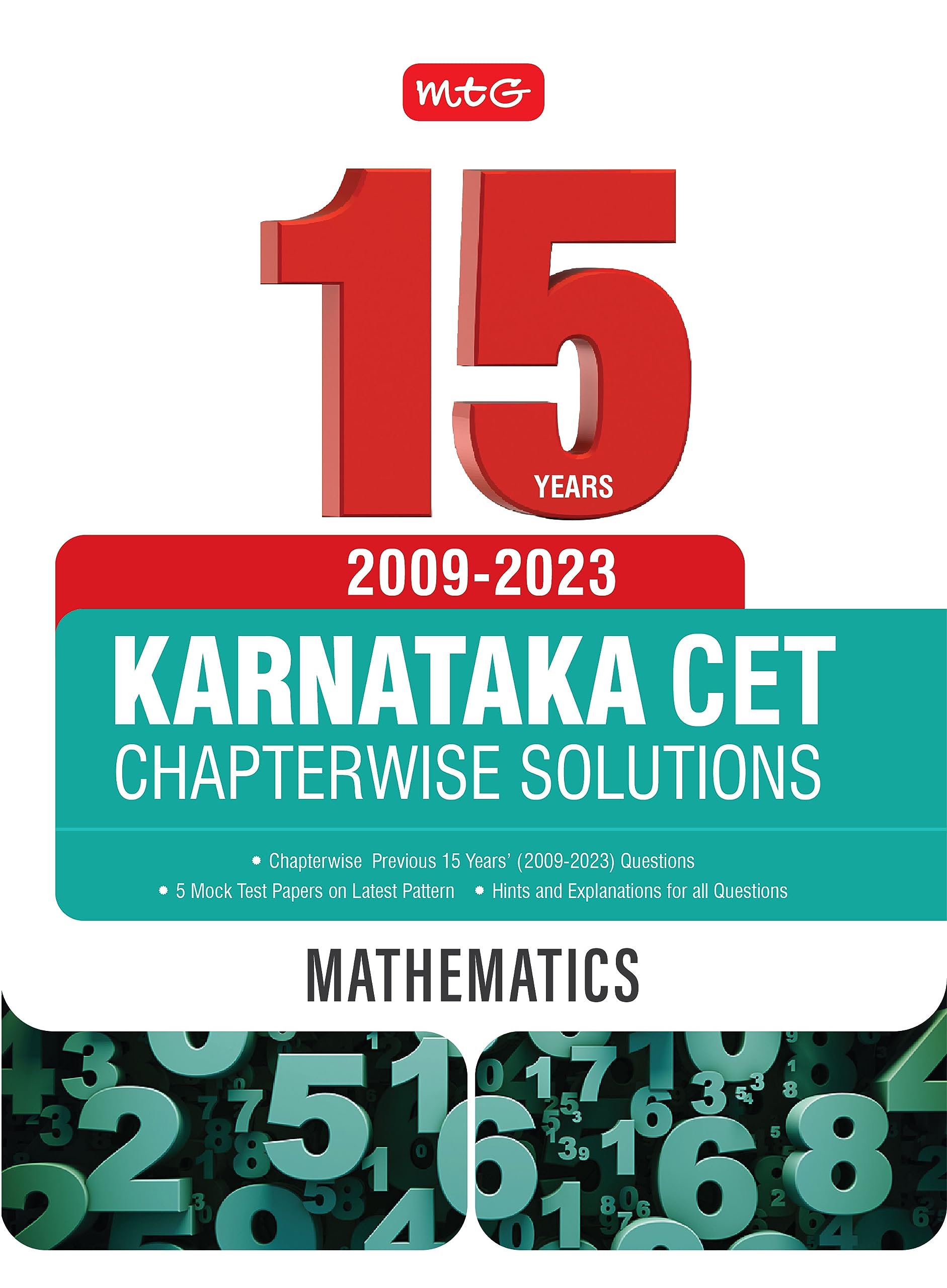 MTG 15 Years Karnataka CET Chapterwise Solutions Mathematics For 2024 Exam  KCET Previous Year Solved Papers | KCET Engineering
