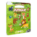 Around the Jungle Window Cut Board Book : Fun Educational Picture Book for Kids, Early Learning Jungle board book for kids, Int