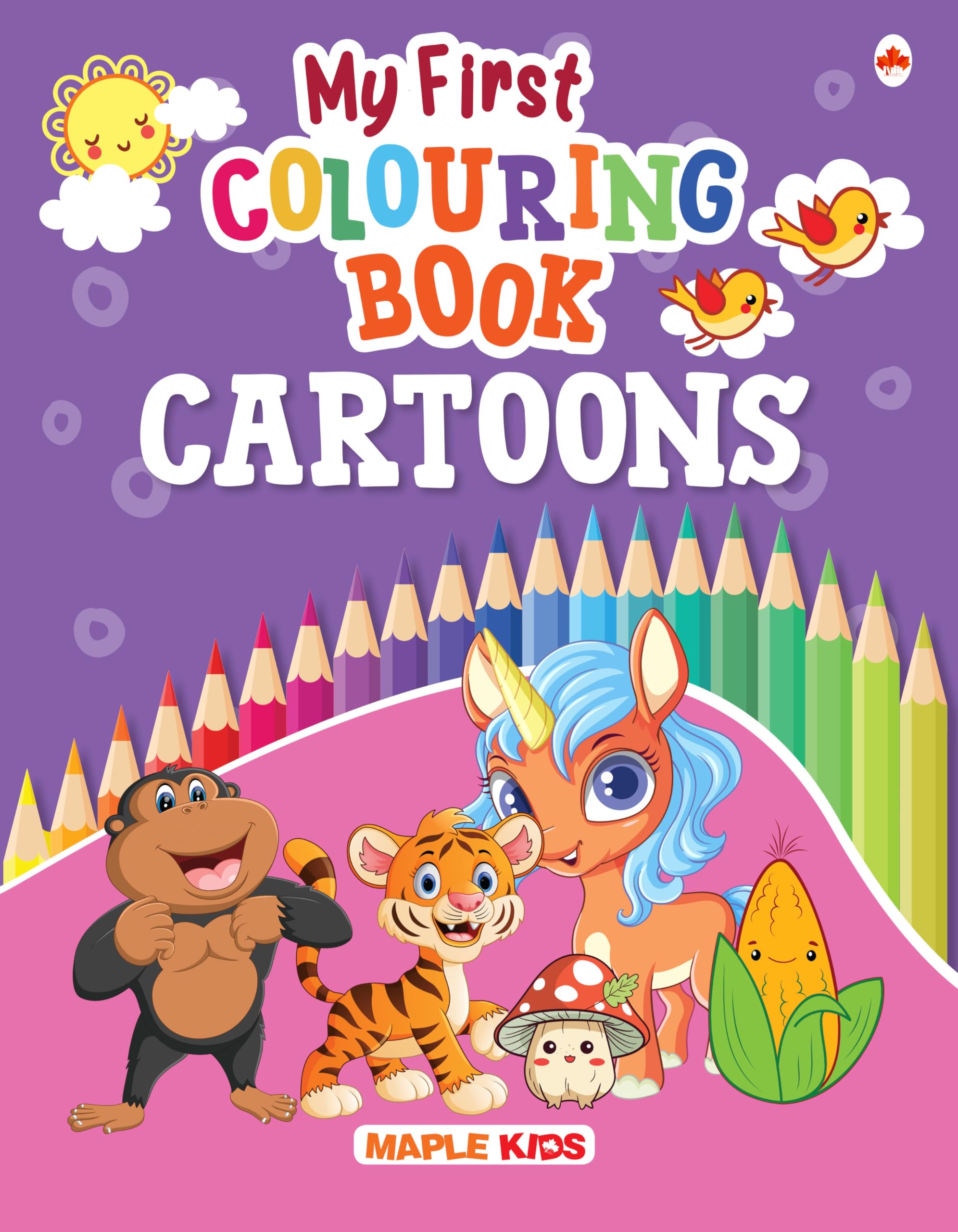 Colouring Book  Cartoons  Crayons Colour