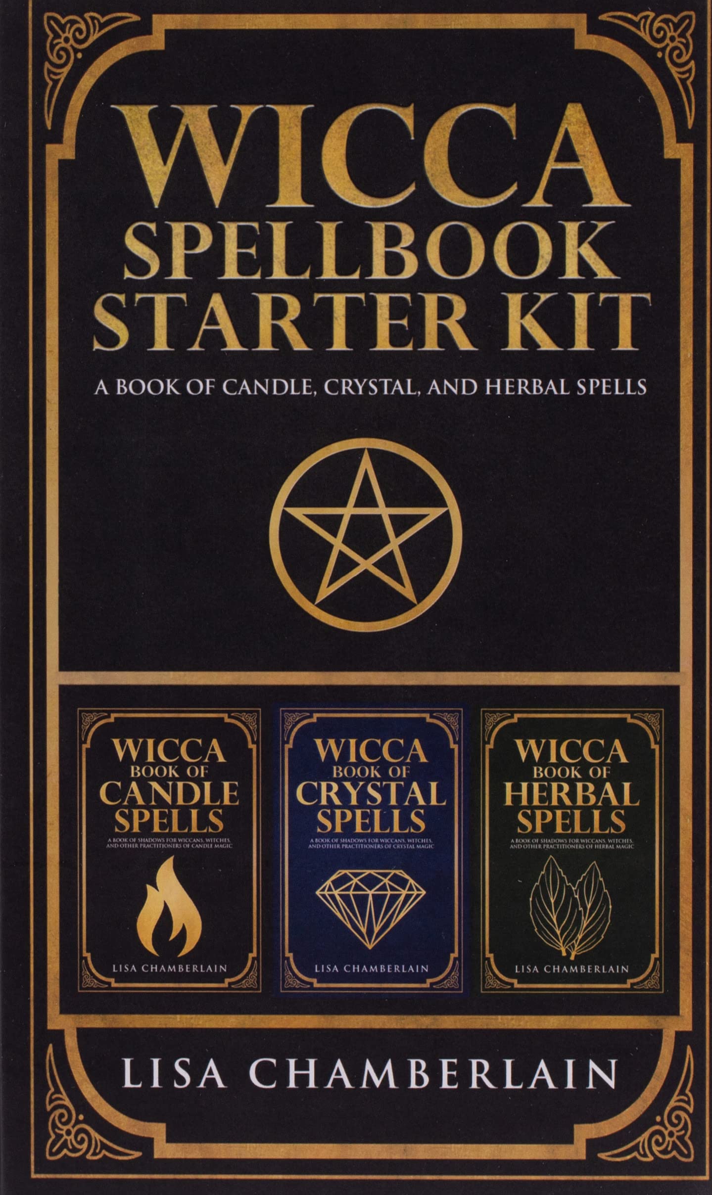 Wicca Spellbook Starter Kit: A Book of Candle, Crystal, and Herbal Spells