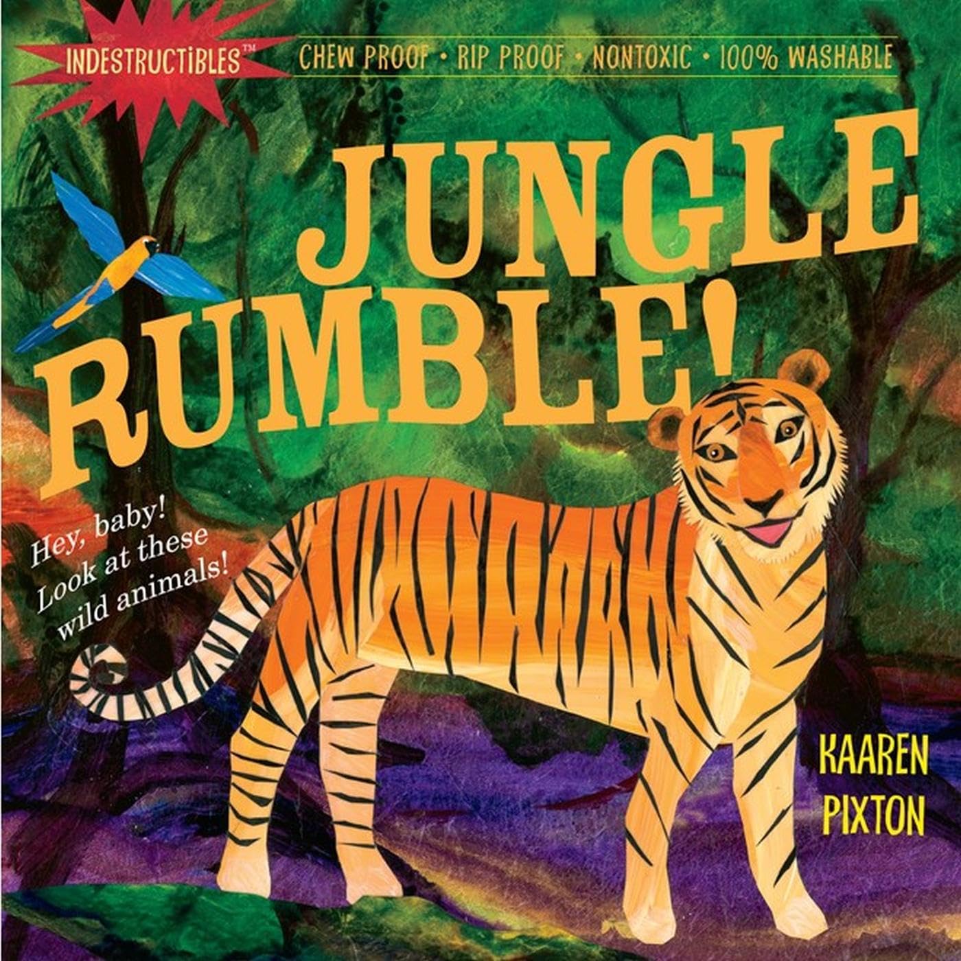 Indestructibles: Jungle Rumble!: Chew Proof  Rip Proof  Nontoxic  100% Washable (Book for Babies, Newborn Books, Safe to Chew)