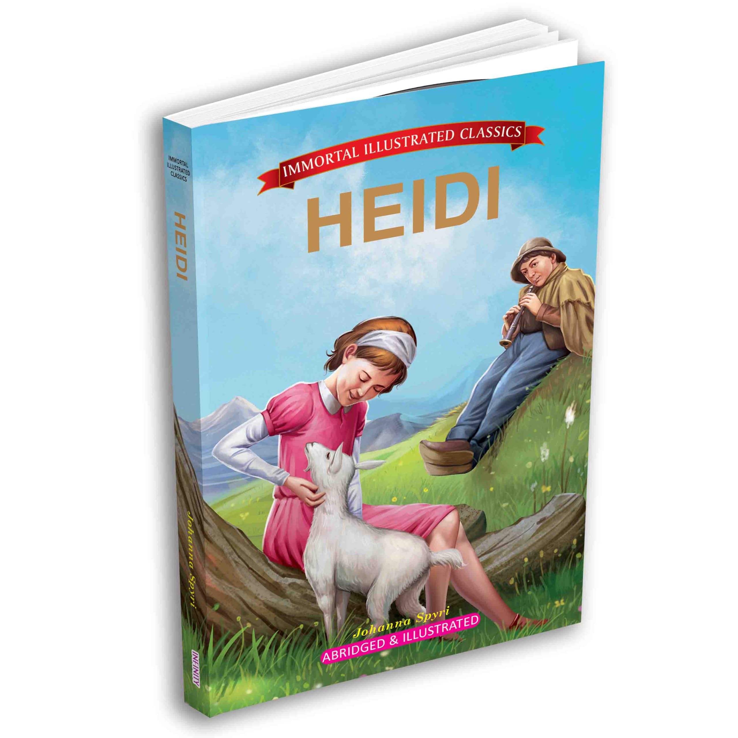 Heidi  Immortal Illustrated Classics | Illustrated Adventure Story by Johanna Spyri | Classic Literature for Students, Kids & A