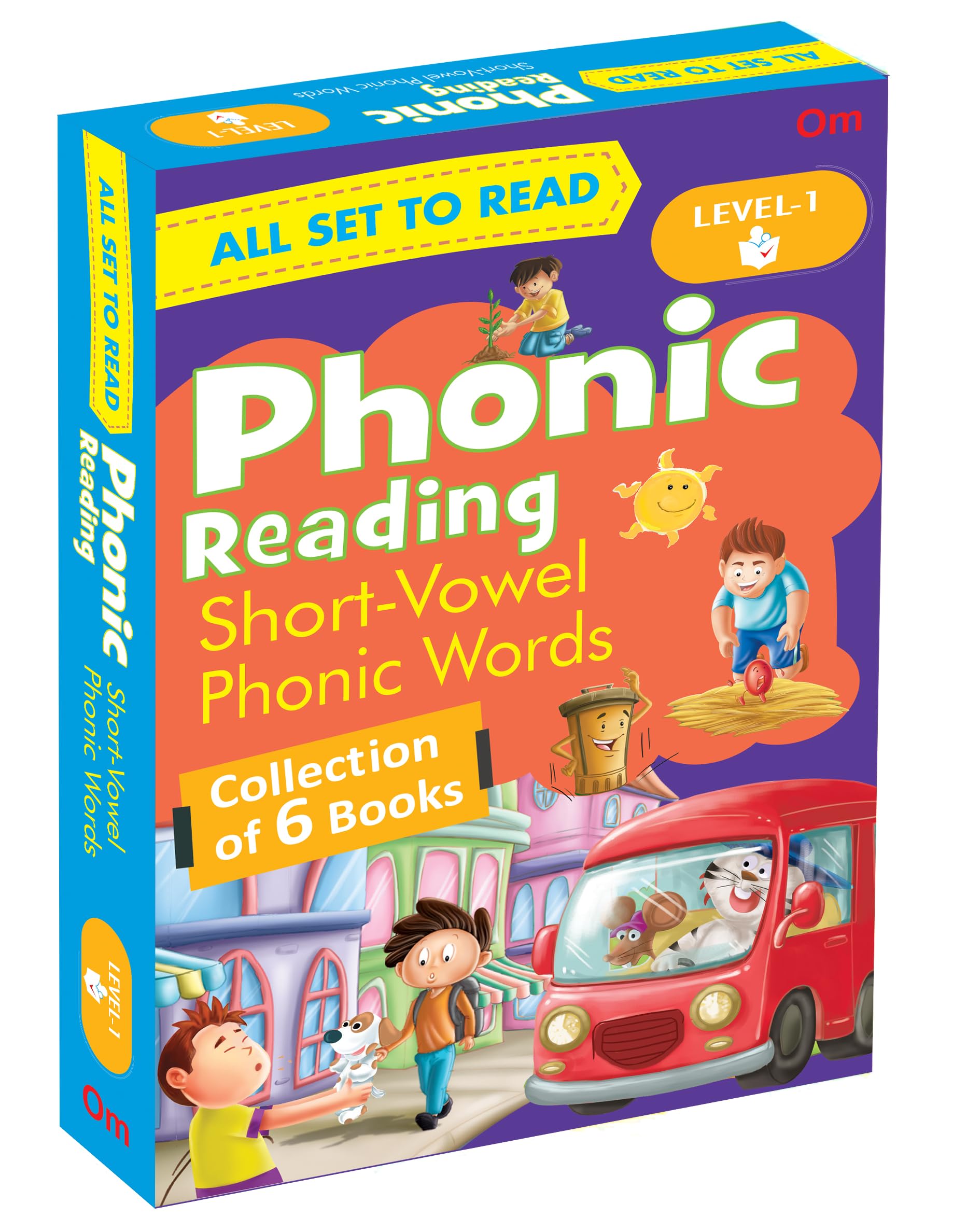A Phonic Reader 3 Years To 6 Years  Read Aloud To Children Level 1 Bedtime Stories ( Set Of 6 Story Books Packed In A Gift B