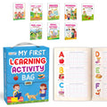Gift Set For Kids Picture Library Bag : Early Learning Picture Activity Book Collections, Essential Activity Book, Bag Of 8 Acti