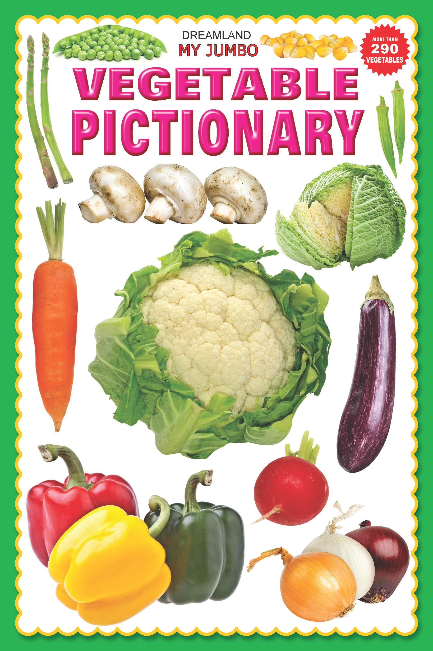 My Jumbo Vegetables Pictionary | A3 Size Picture Book for Kids | Colourful Pictures of Different Vegetables with Names for Recog