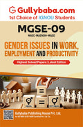 IGNOU MGSE009 Gender Issues in Work, Employment and Productivity | Help Book/ Guide Book Including Previous Year Paper with Exa
