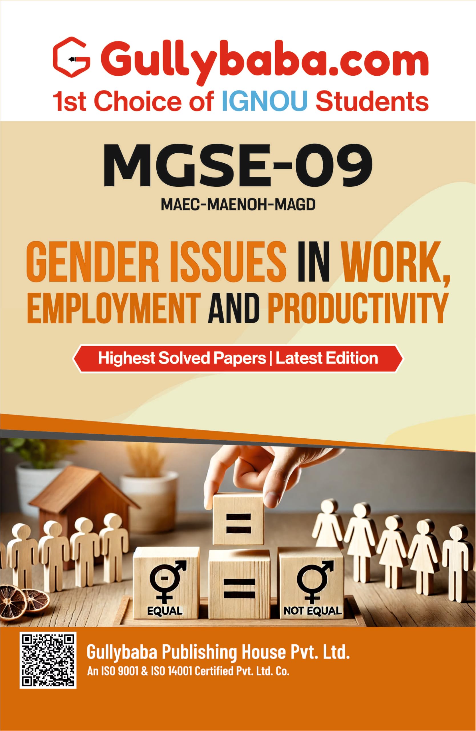 IGNOU MGSE009 Gender Issues in Work, Employment and Productivity | Help Book/ Guide Book Including Previous Year Paper with Exa