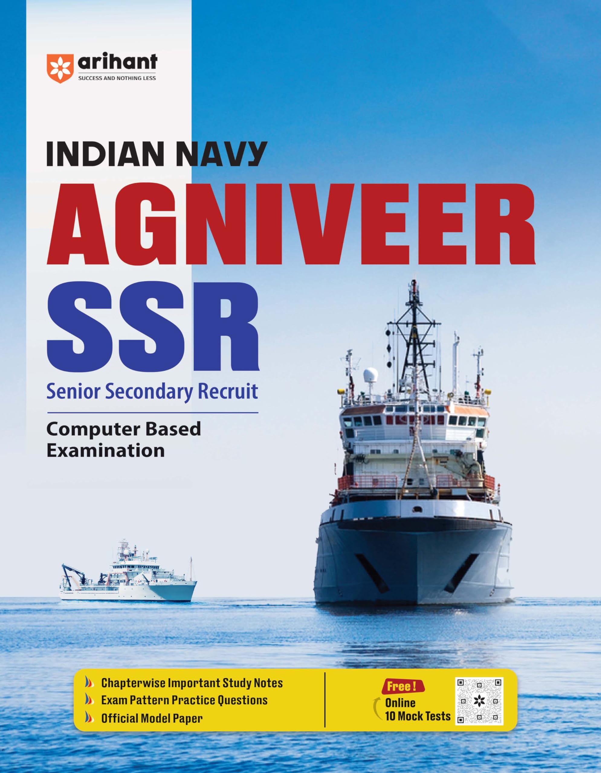 Arihant Study Guide For Indian Navy Agniveer Ssr (Senior Secondary Recruit) Computer Based Examination