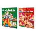 Set Of 2 Books | Children Story Books : The Story Of Rama And Veer Hanumana