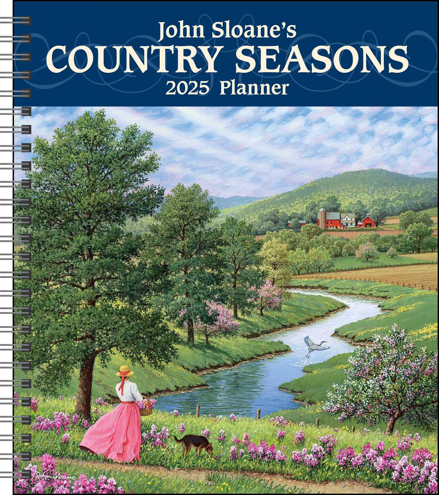 John SloaneS Country Seasons 12Month 2025 Monthly/Weekly Planner Calendar
