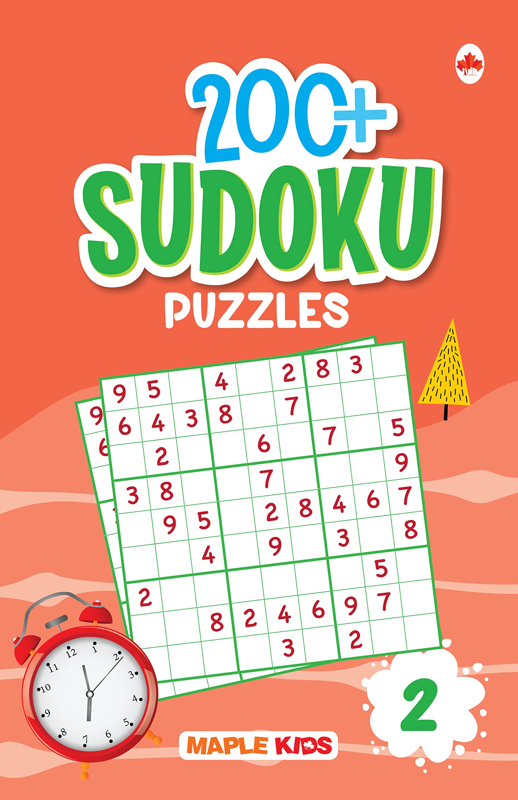 Sudoku Puzzles  Book 2  Brain Activity Book  200+ Activities  Brain Booster Games  Puzzle Activity Book for Children  Age 
