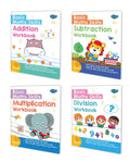 Basic maths skills workbook | set of 4 books | Addition, Subtraction , Multiplication ,Division | The Complete Math Operations W