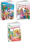 Sawan Set Of 3 Books, Kids Board Fairy Tales (Snow White And The Seven Dwarf, Goldilocks And The Three Bears, The Sleeping Beaut