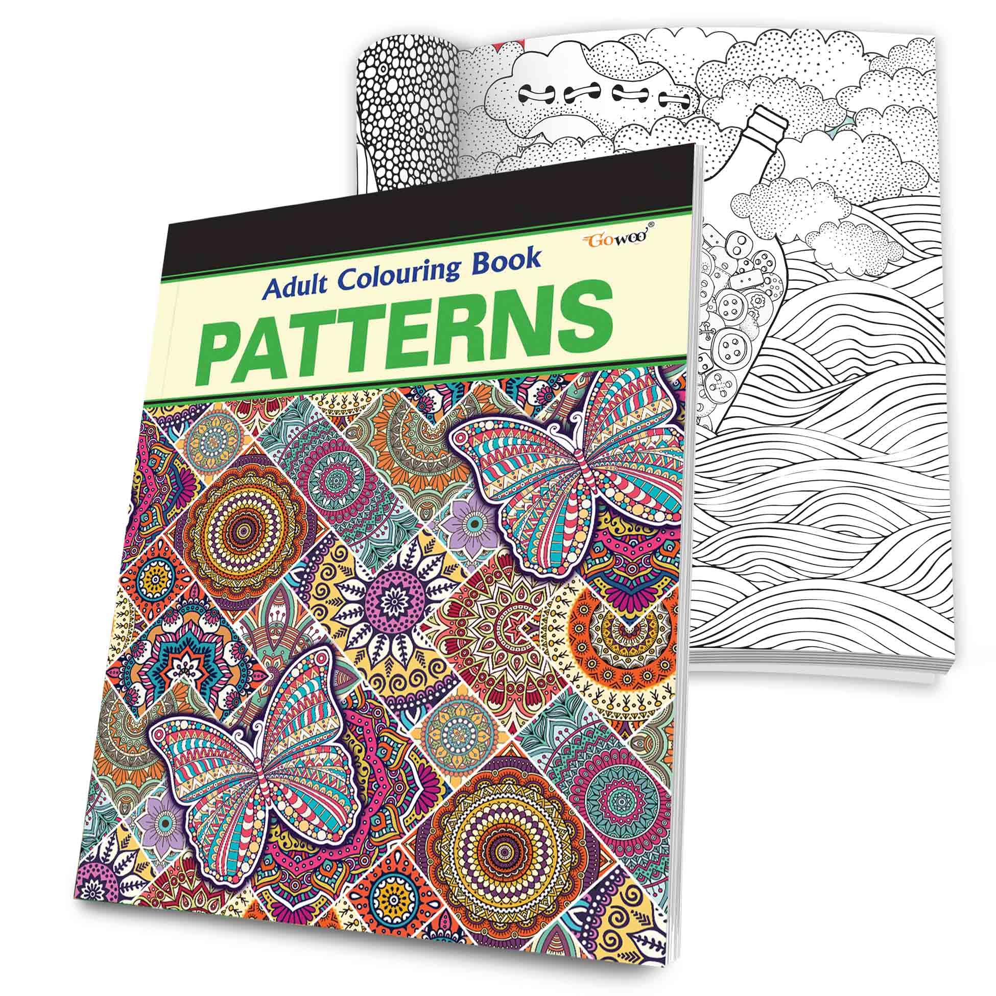 Patterns  Adult Colouring Book : StressRelief Coloring Book, Creative coloring Art pages, Mindful coloring patterns for adults