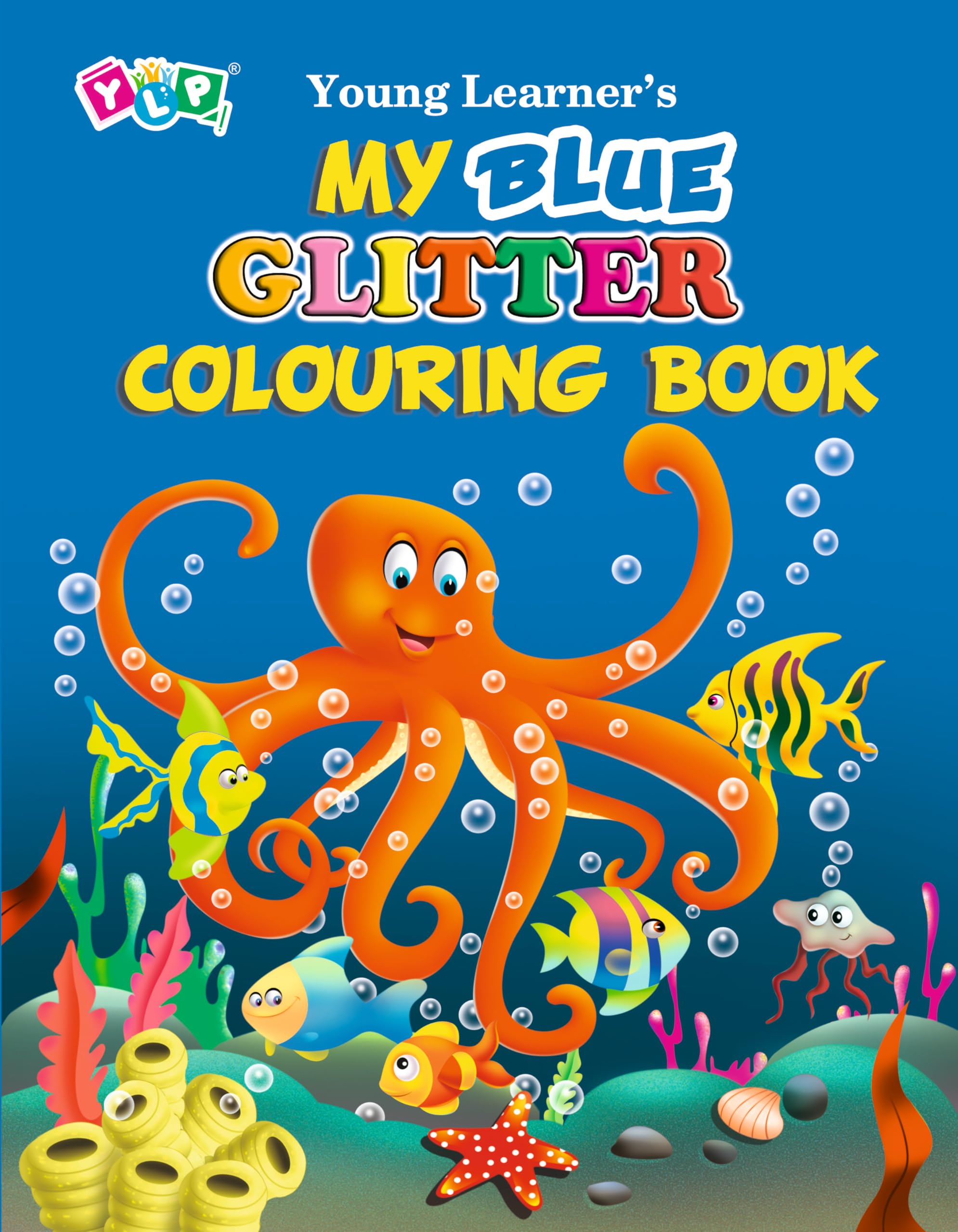 My Blue Glitter Colouring Book