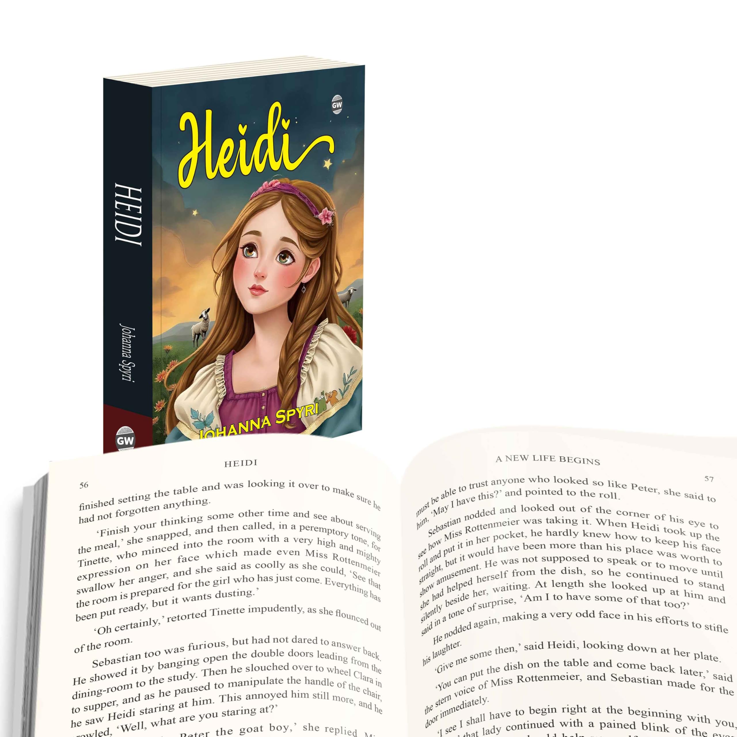 Heidi (Paperback) : Classic Kids Novel, Beautiful Tale of Mountains and Friendship, Timeless Story of Childhood and Joy, MustRe