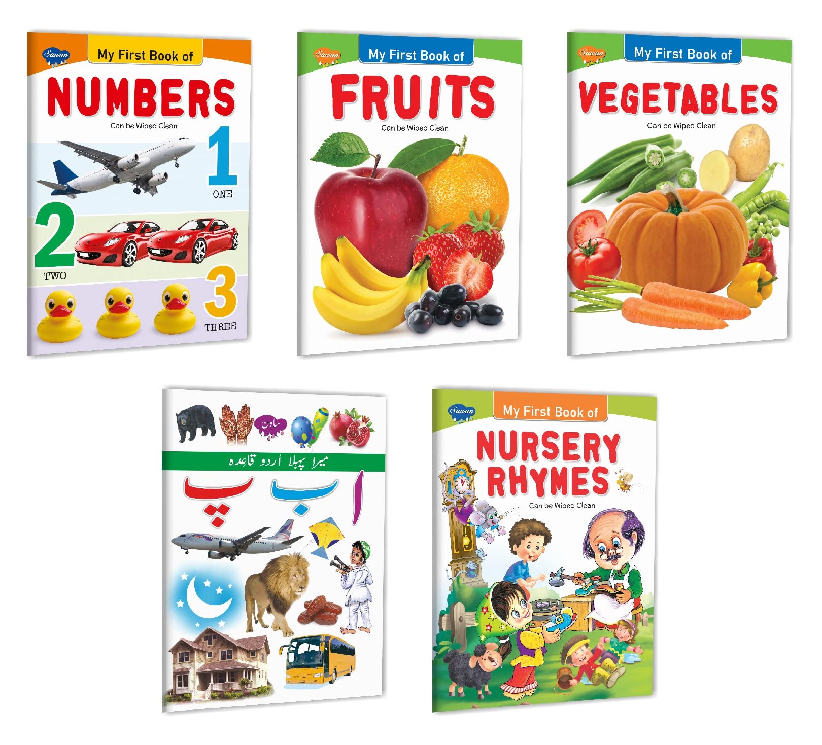 Picture Book Collection For Early Learning (Set Of 5)         | Mera Pehla Urdu Qayda Alif Be Pe In Hindi, My First Book ... An