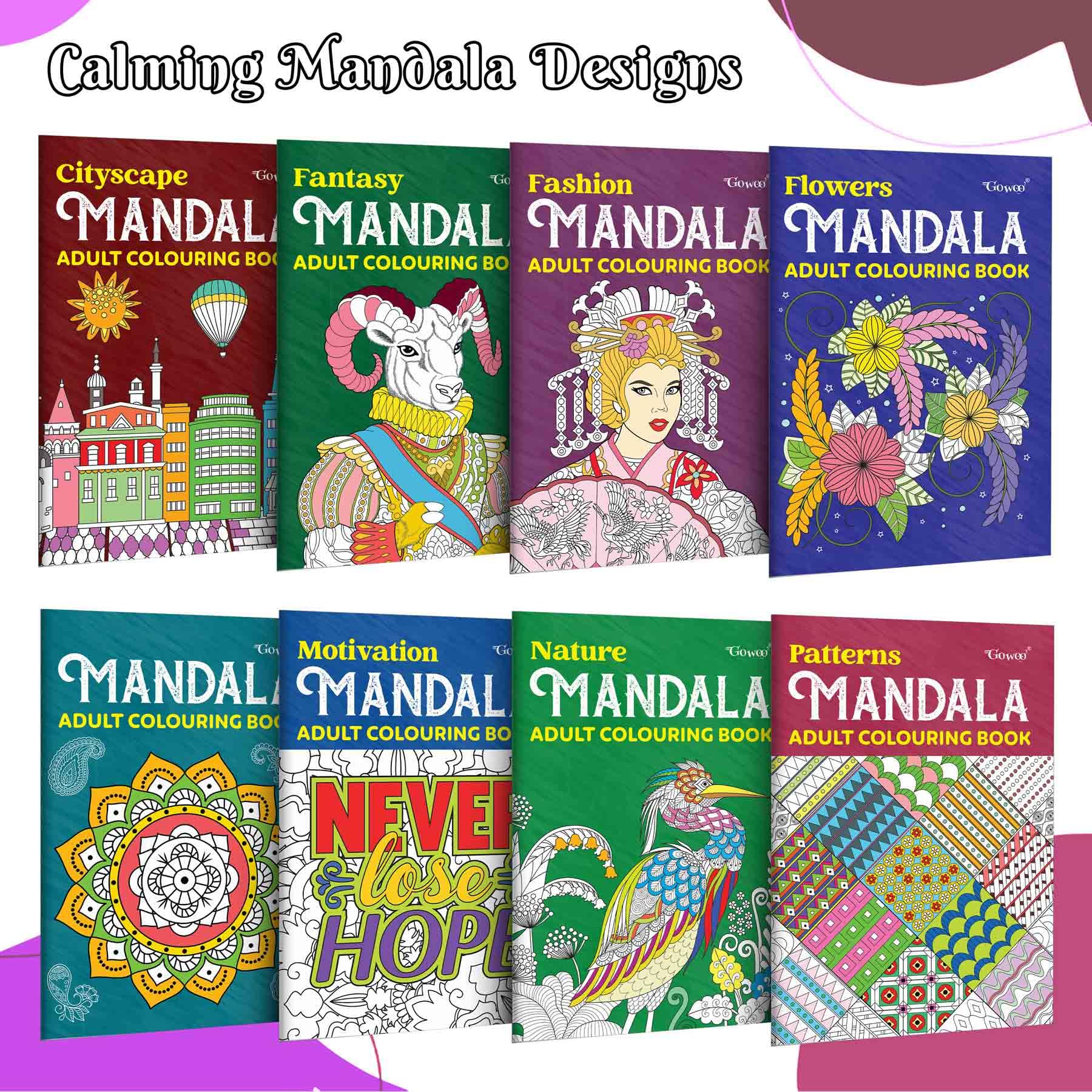 Flower, Motivation, Nature  Mandala Adult Colouring Book and More  Creative Mandala Colouring, Nature and MotivationInspired 