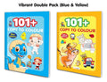 101+ Copy to Colour  Blue & Yellow Edition : Engaging Colouring Books for Preschool Education, Inspiring Colouring Activities 
