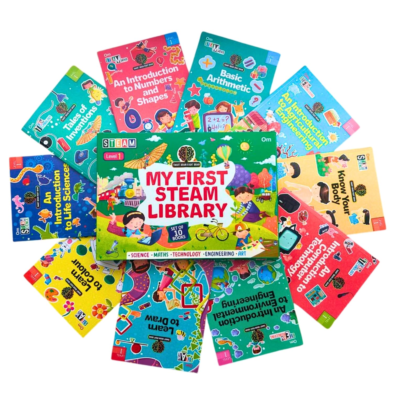 My First STEAM Library  Level 1  Set of 10 Book Educational Box Set for Kids Ages 410  Science, Technology, Engineering, Art &