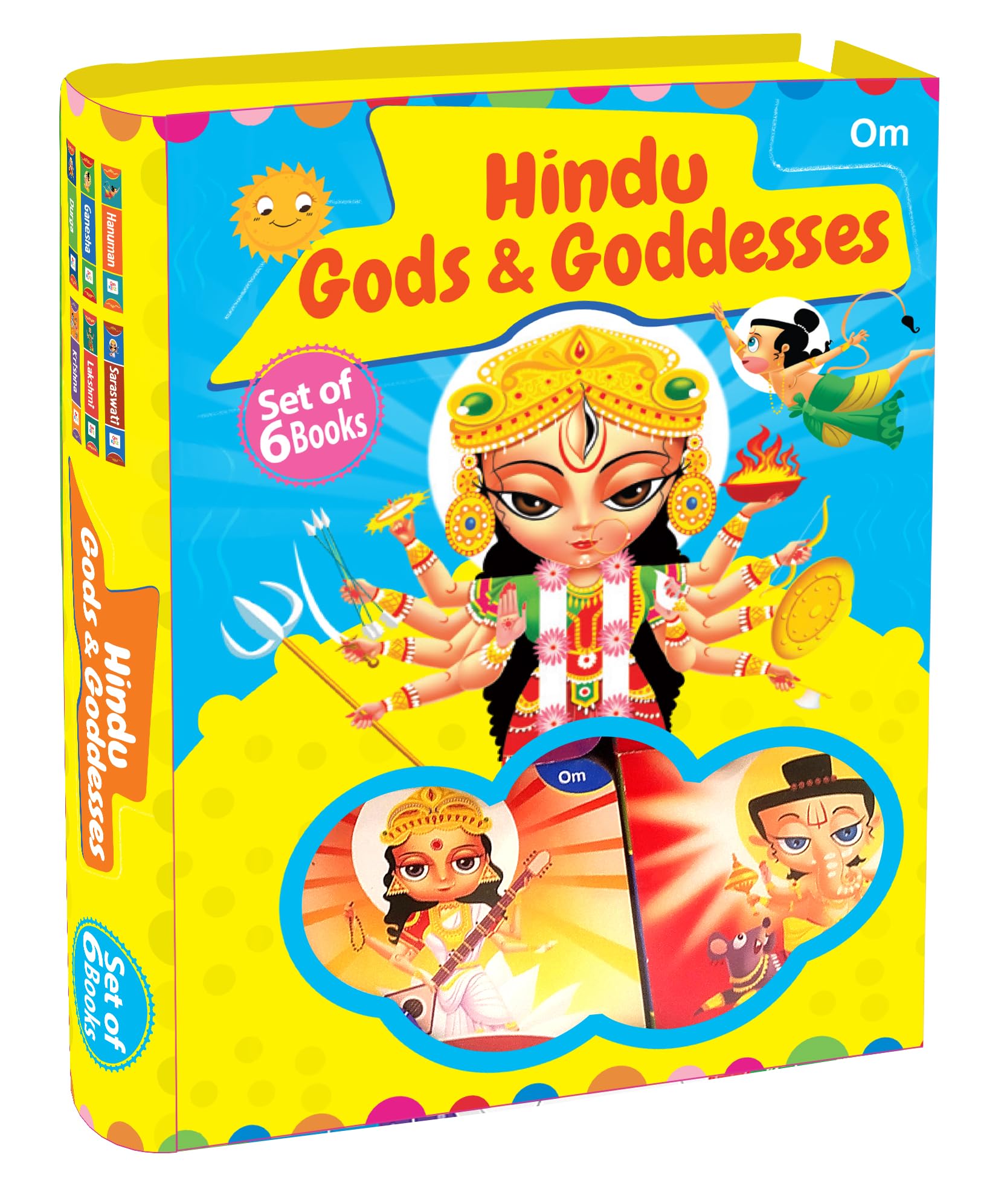 Board Book: Hindu Gods & Goddesses Boxset  Set of 6 Books  Indian Mythology story books for Kids  Durga, Lakshmi, Saraswati, 