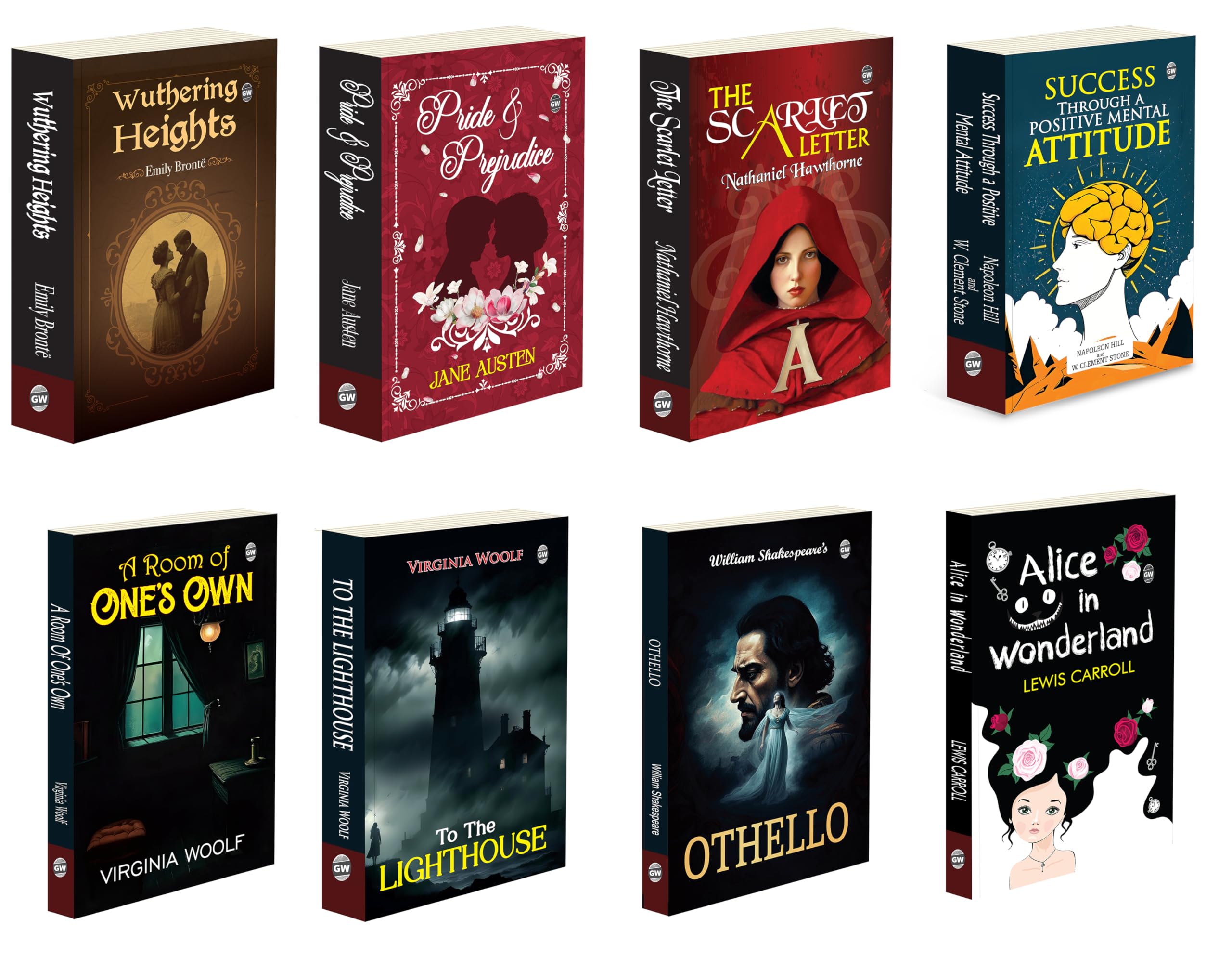 Wuthering Heights, Pride And Prejudice, The Scarlet Letter and more : Gothic romance classics, Jane Austen literature, feminist