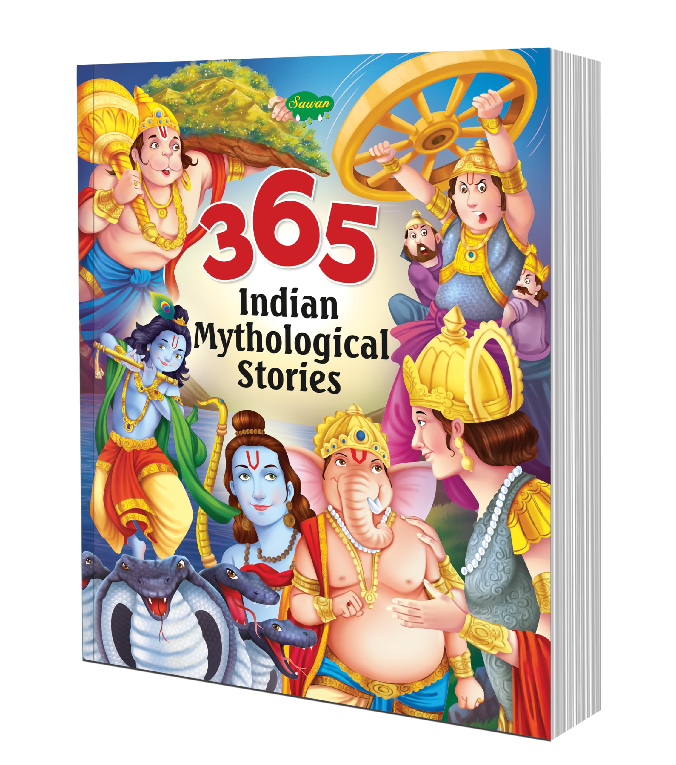 365 Indian Mythological Stories (Paperback) : Early learning story book, Kids educational books, Story book for kids for Ages (3