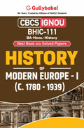 IGNOU BHIC111 History of Modern EuropeI (c. 17801939) in English for BA (Hons)  Latest Edition Help Book with Solved Previou