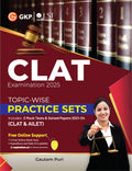 GKP CLAT 2025 : TopicWise Practice Sets (Includes 2 Mock tests & Solved papers 202124)