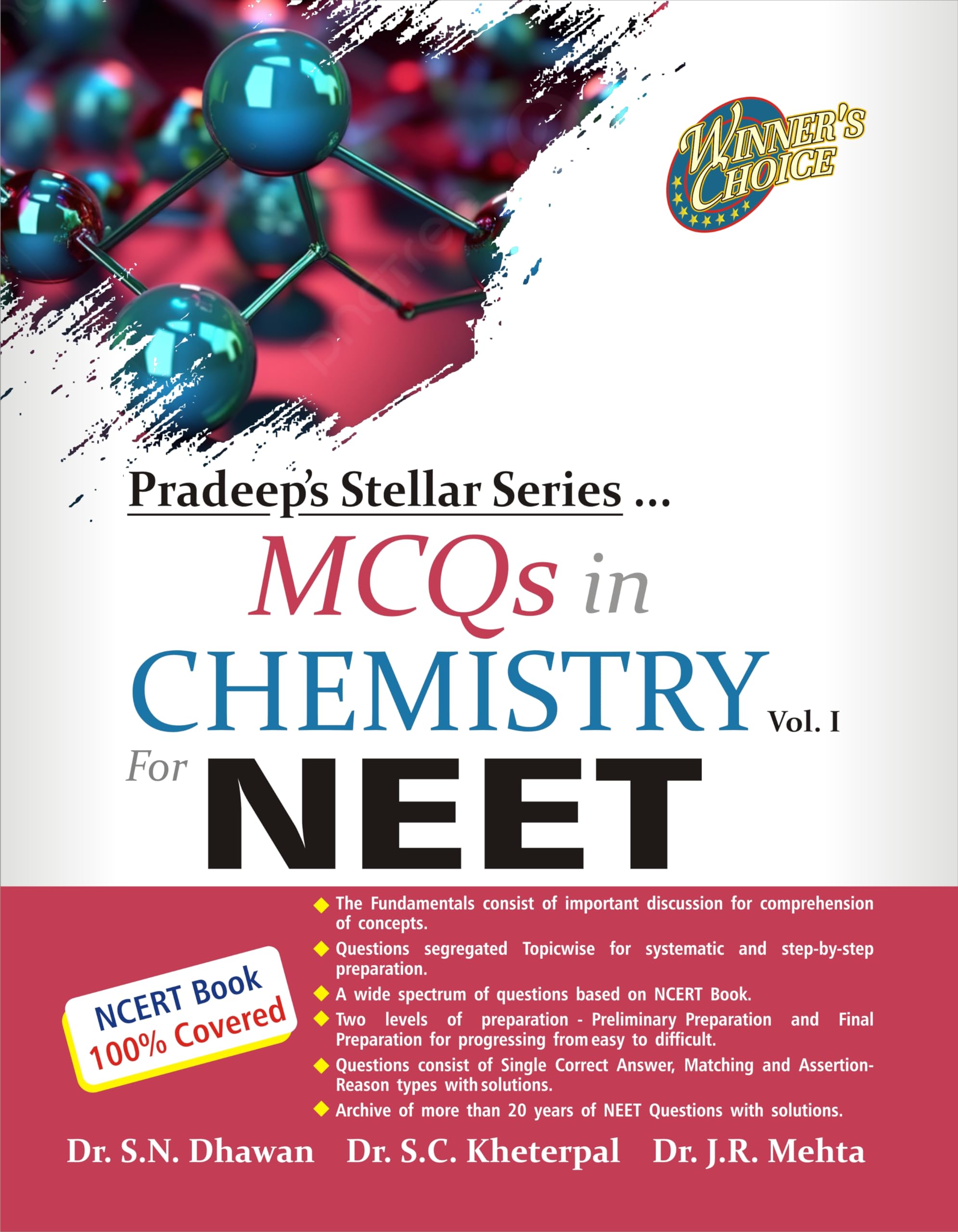 Pradeeps Stellar Series MCQs in Chemistry for NEET: Vol. 1, 2024