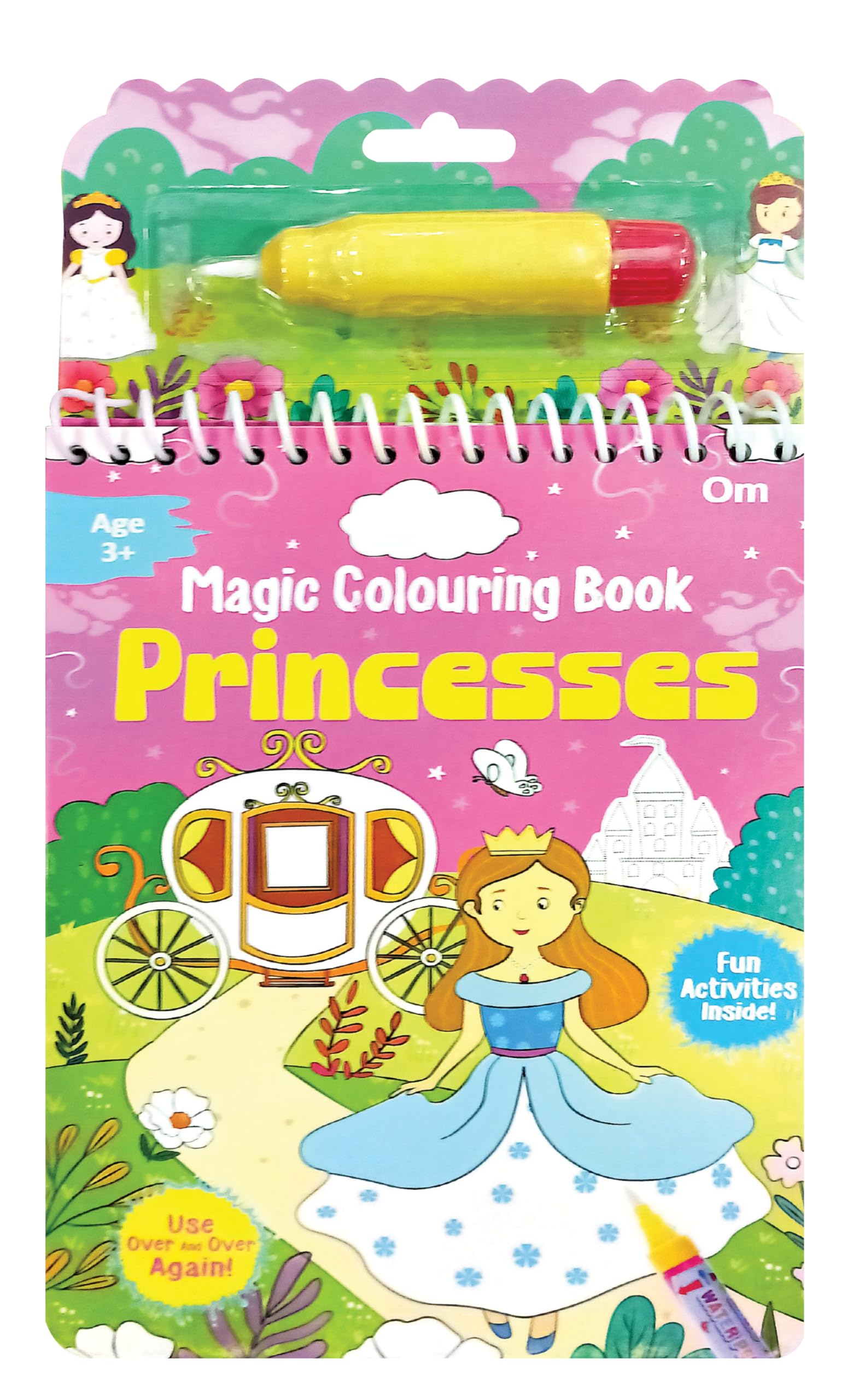 Magic Colouring Book Princesses  Easy to Hold Water Pen | Colouring Fun Activities | Wonderful Gift | Water Colouring Book | Ag
