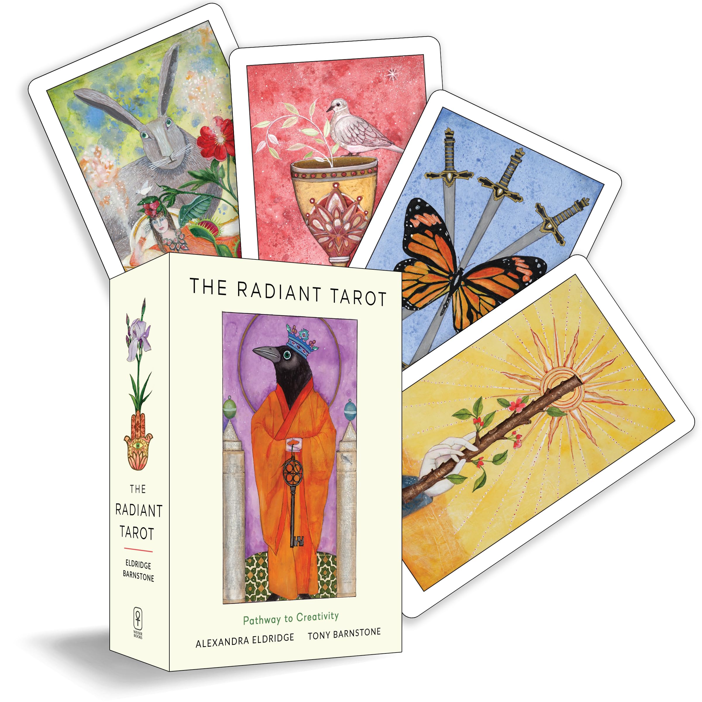 The Radiant Tarot: Pathway to Creativity (78 Cards, FullColor Guide Book, Deluxe Keepsake Box)