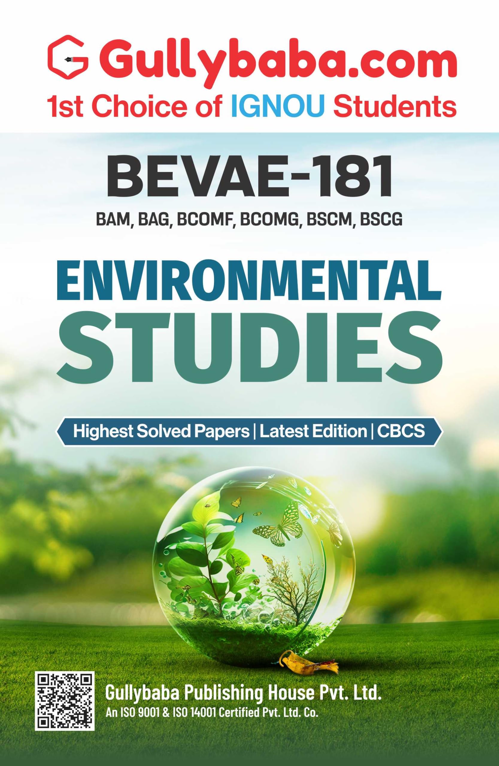 Gullybaba IGNOU BAEGH 1st Sem BEVAE181 Environmental Studies in English  Latest Edition IGNOU Help Book with Solved Previous Y