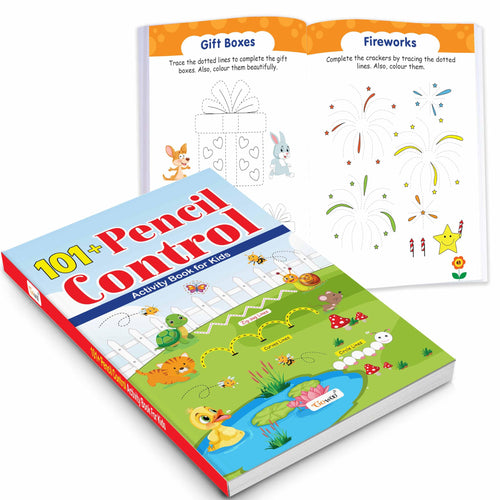 101+ Pencil Control Activity Book for Kids : PreWriting Practice with Fun, Children learning book, Ideal for Early Learners & P