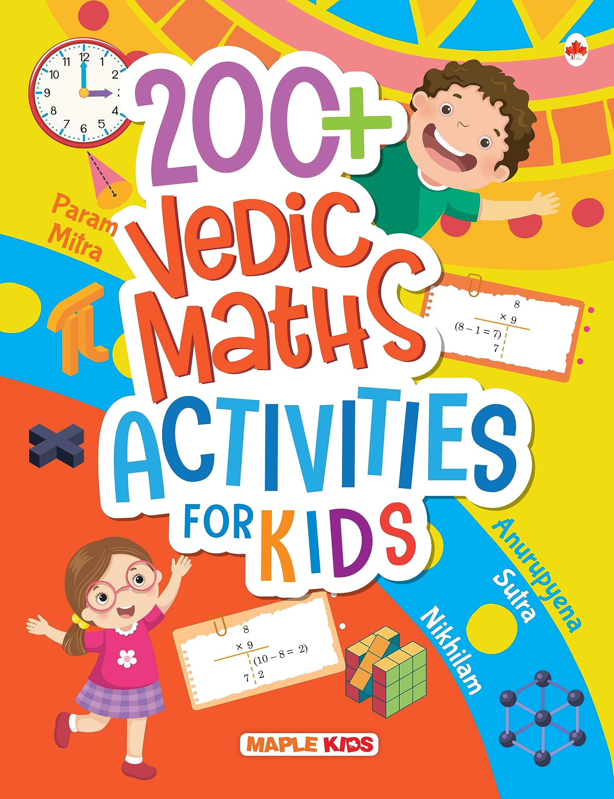 Math Activity Book for Kids  200+ Vedic Maths Activities for Age 5+ Children  Brain Boosting Activities  Learn Vedic Math  V