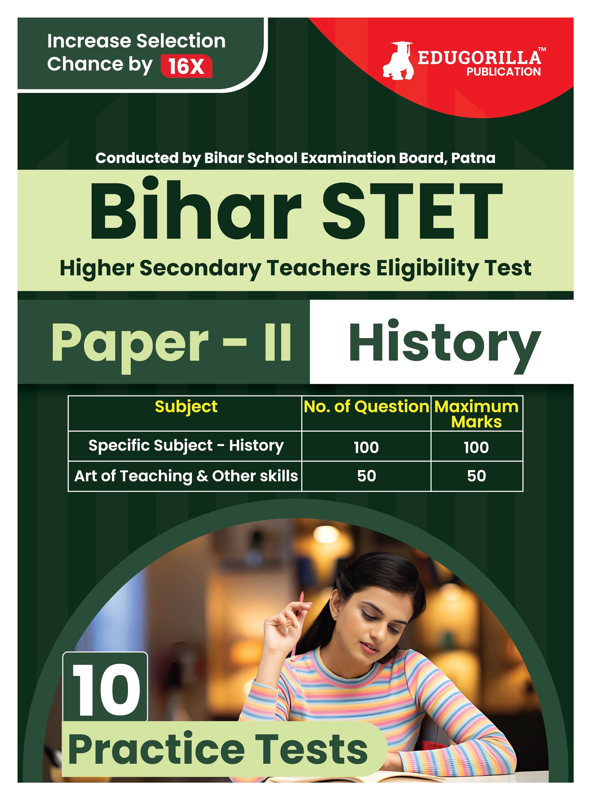 Bihar Stet Paper Ii : History 2024 (English Edition) | Higher Secondary (Class 11 & 12)  Bihar School Examination Board (Bseb) 