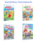 Phonics Stories Level1: Duke the Cute Chick, Pom Poms Food Cravings and more : Beginner phonics tales, Kids reading stories,