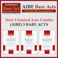 New Criminal Laws Combo | AIBE Bare Acts without Short Notes | 3 Books Set Combo | BNSS, BNS, BSA alongwith Comparative Table | 