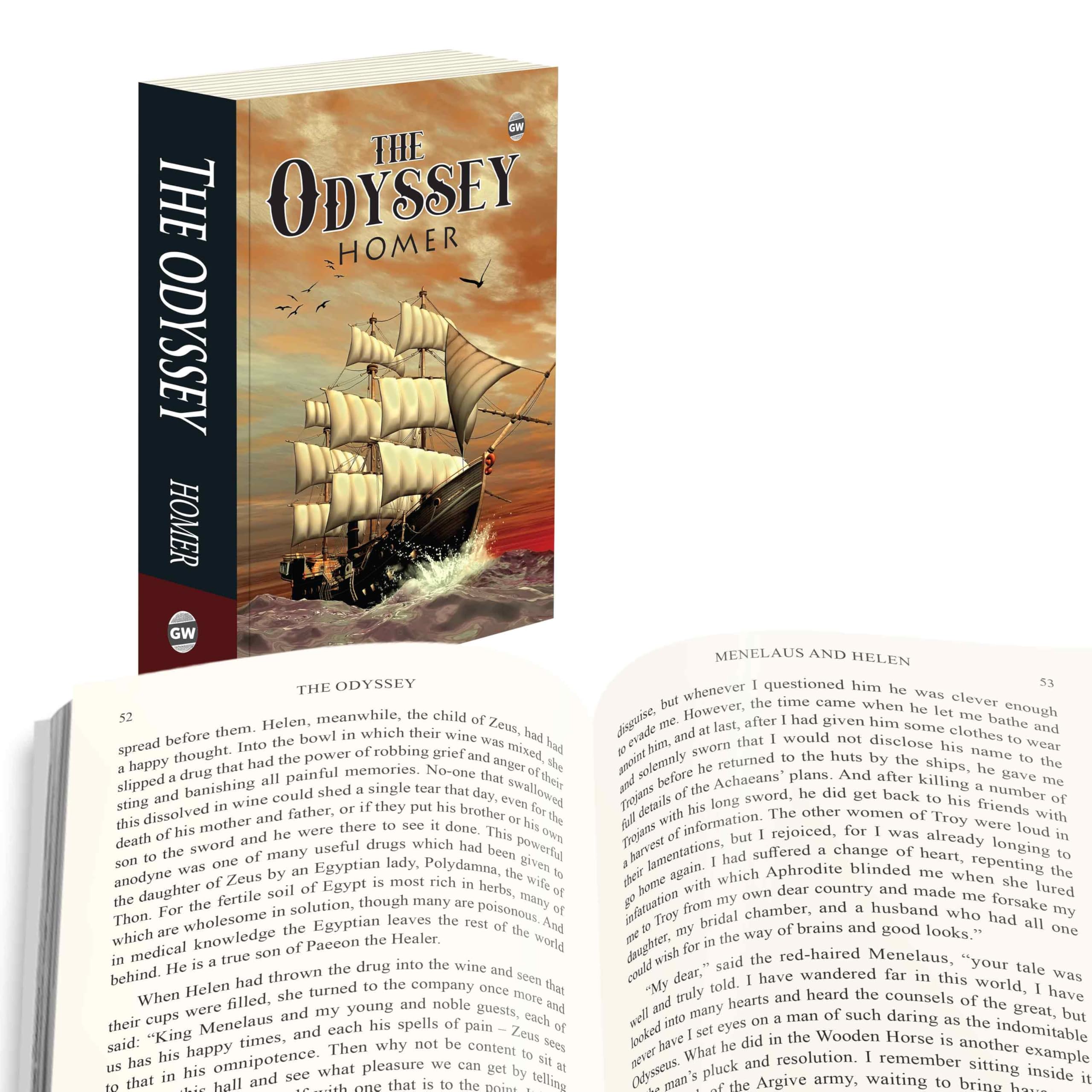 The Odyssey (Paperback) : Legendary Greek Masterpiece, Iconic Adventure of Trials and Triumphs, Timeless Mythological Classic, F