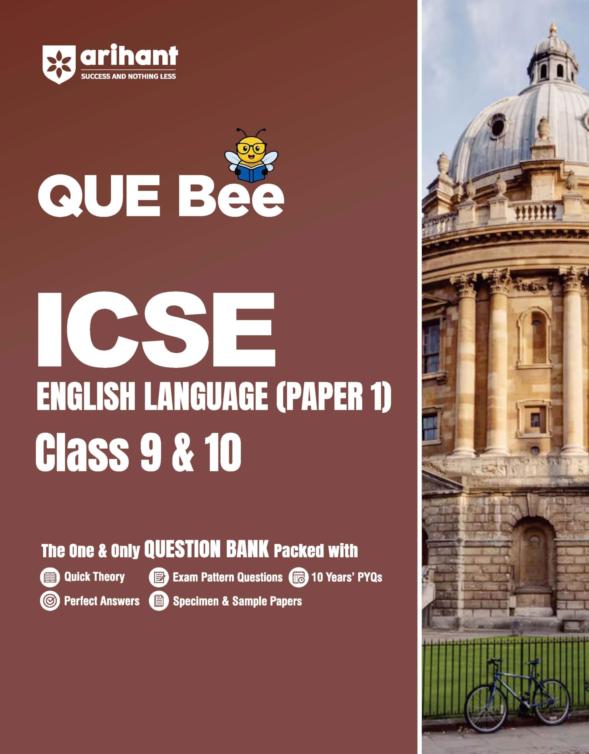 Arihant Que Bee Icse English Language (Paper1) Class 9 & 10 Exam 2026 | Quick Theory, Exam Pattern Questions, 10 Years Pyqs And