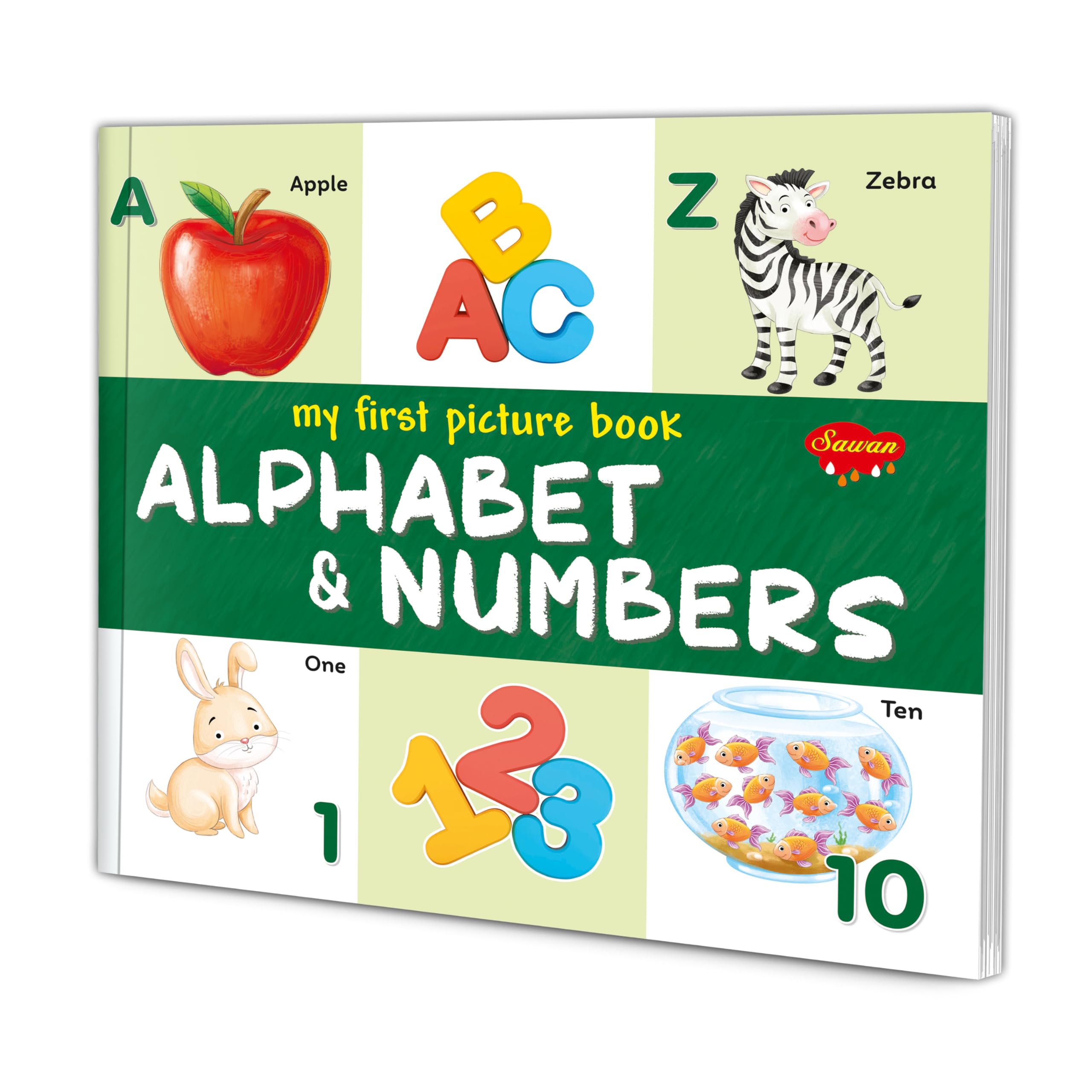 My First Picture Book Alphabet & Numbers Book : Learning Books For Young Children, Educational Books For Kids, My First Learning