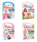 Fairy, Princes, Fashion Girl and Glamour Girl Sticker and Activity book : Sticker book for early learners, Kids educational acti