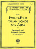TwentyFour Italian Songs & Arias of the Seventeenth and Eighteenth Centuries: Medium High Voice (Schirmers Library of Musical 