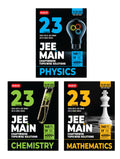 MTG 23 Years JEE MAIN Chapterwise (20242002) Previous Years Solved Question Papers (PYQs) Physics, Chemistry & Mathematics (Set