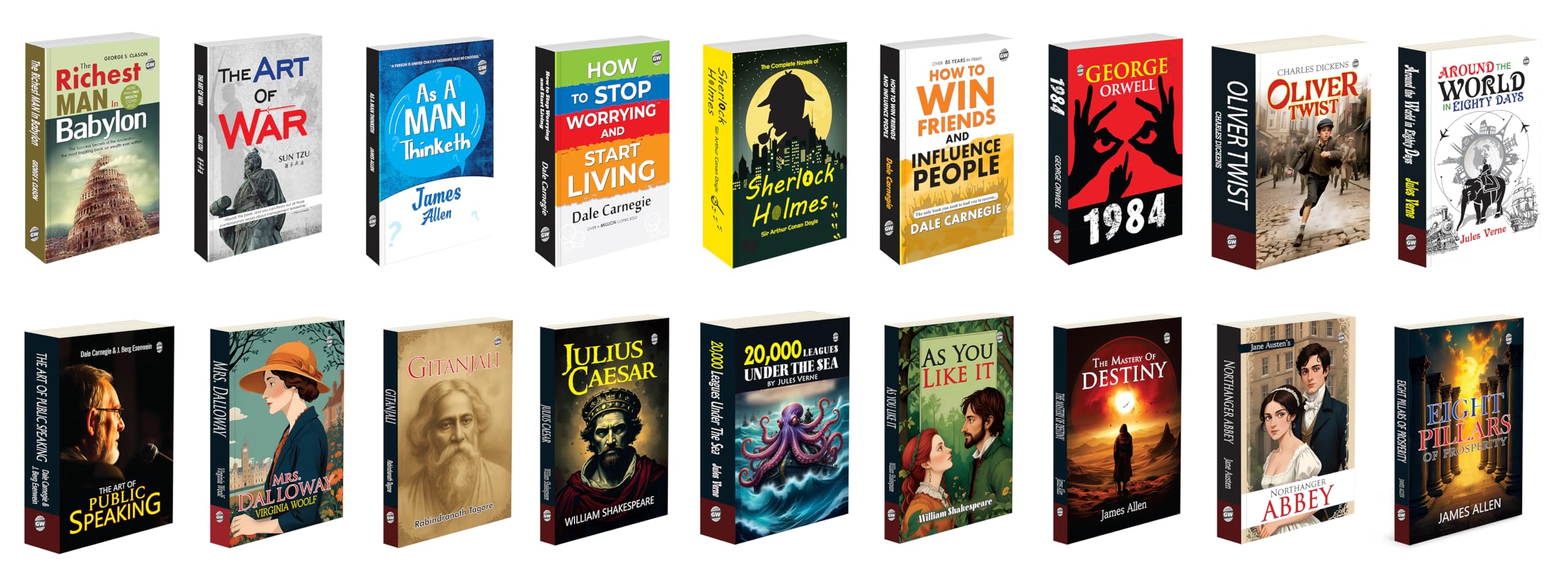 The Richest Man in Babylon, The Art of War, As A Man Thinketh and more : financial wisdom, strategic philosophy, mind mastery, 