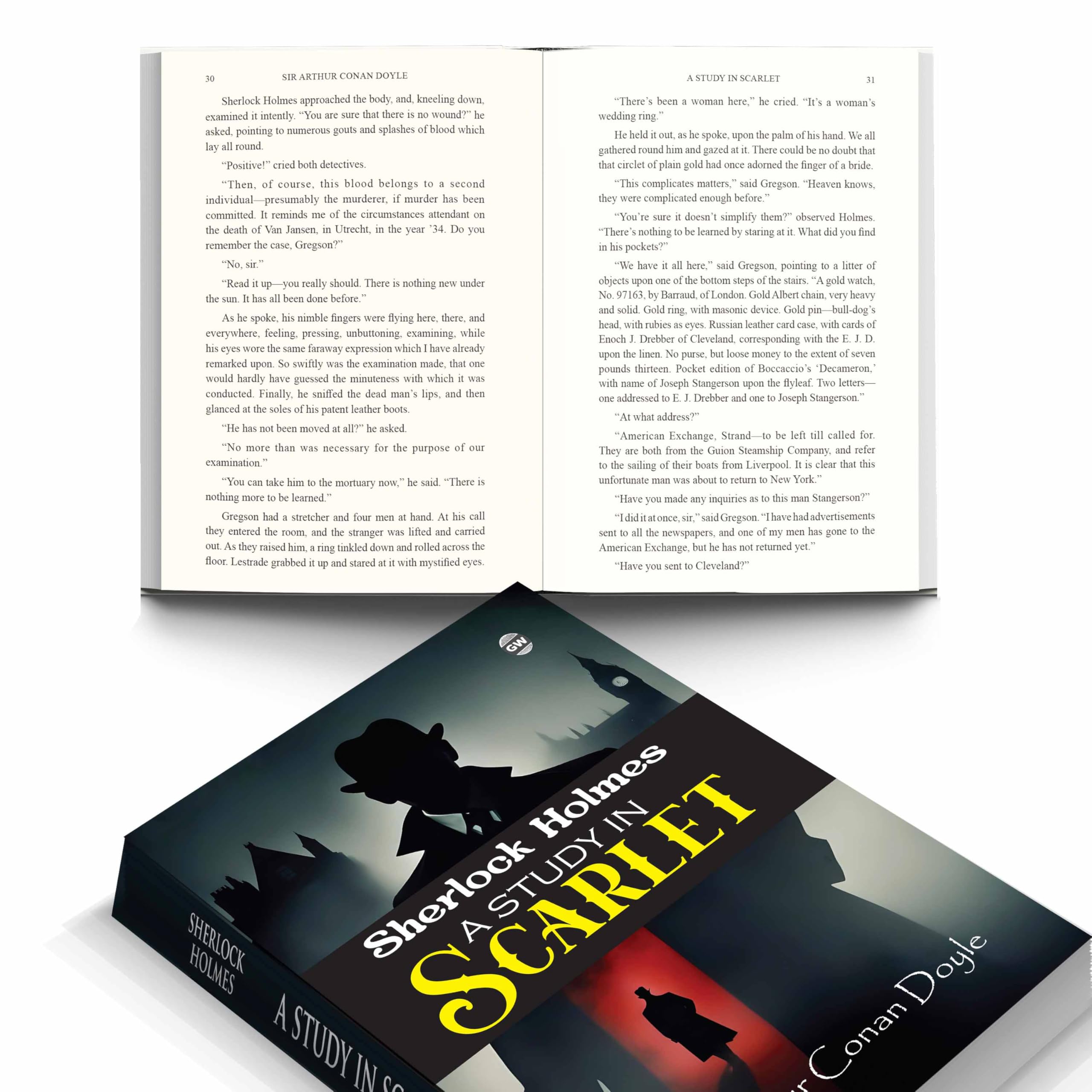 Sherlock Holmes  A Study in Scarlet (Paperback) : Iconic Sherlock Holmes Debut, Timeless Mystery Story, Famous Tale of Crime an