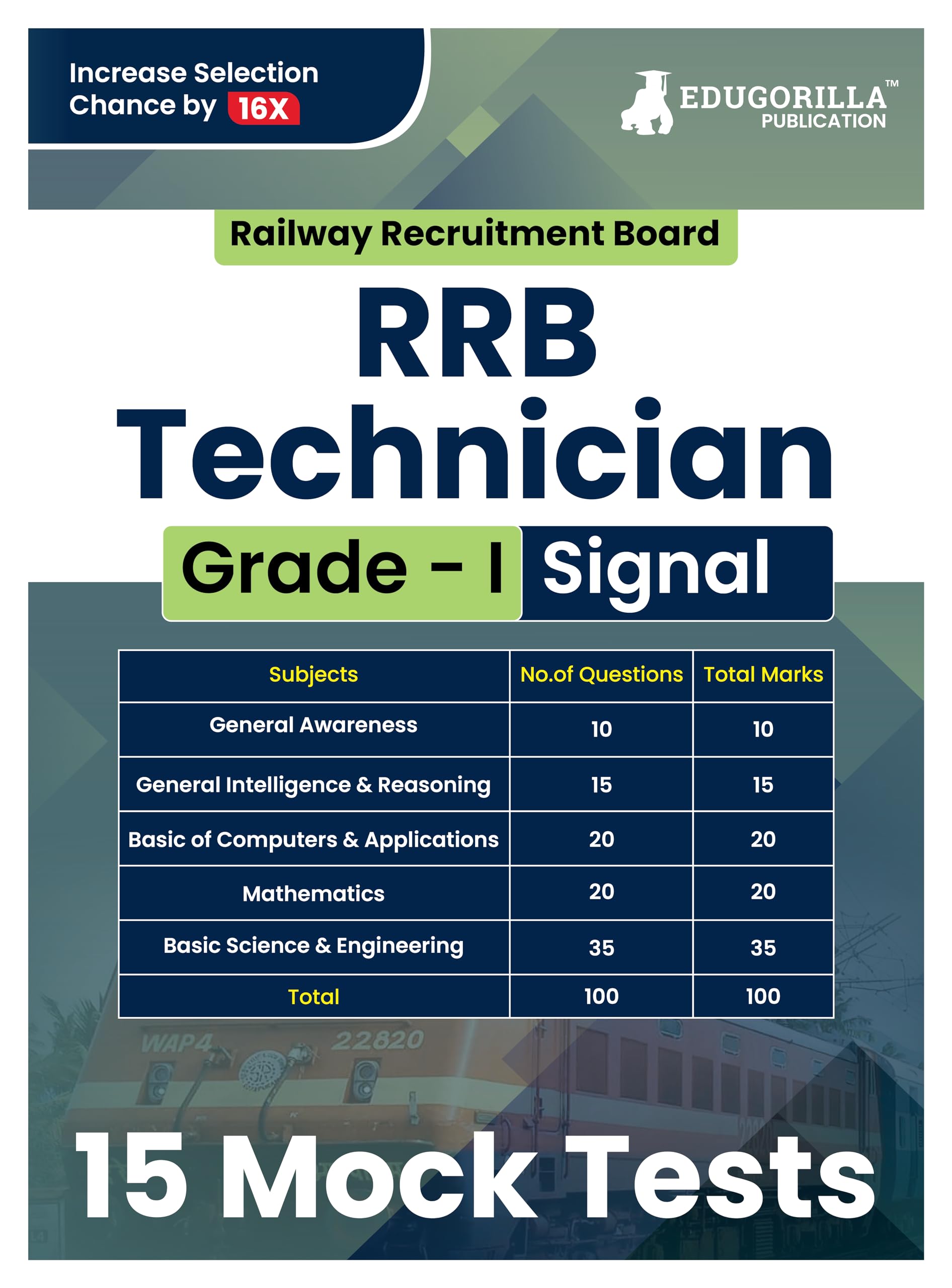 Rrb Technician Grade I (Signal) Exam Book 2024 | Railway Recruitment Board  15 FullLength Mock Tests (1500 Solved Mcqs) With F
