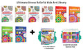 Stress Relief, Art Therapy, Refreshing  Mandala Copy to Colour for Adults & Kids and more with 12 Water Colour Sketch Pens, 12 