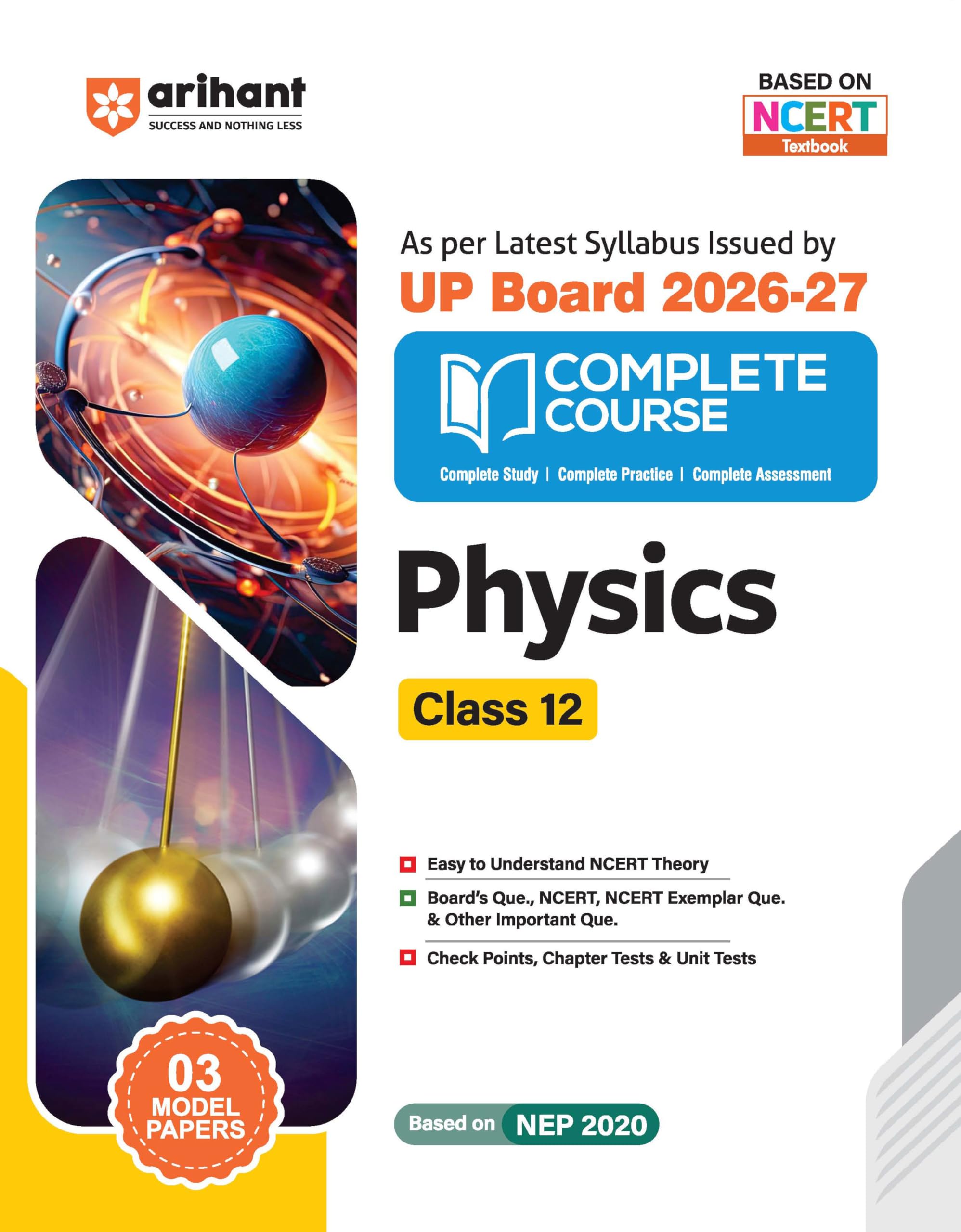 Arihant UP Board 202627 Complete Course Physics Class 12 | Based on NCERT Textbook | NEP 2020 | Chapter Tests, Topic Tests, Mod